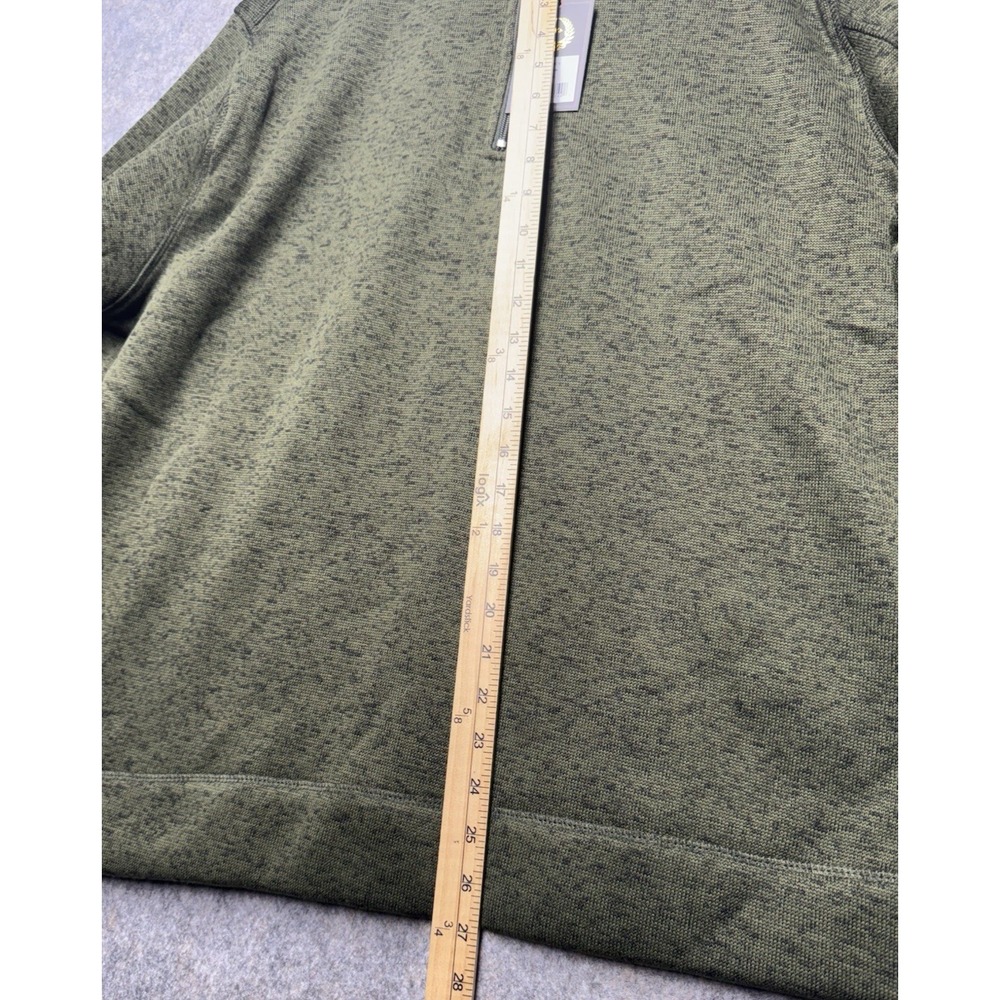 Victory Sportswear Fleece Pullover Mens XXL‎ Olive Quarter Zip Long Sleeve - Picture 4 of 13